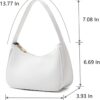 CYHTWSDJ Shoulder Bags for Women, Cute Hobo Tote Handbag Mini Clutch Purse with Zipper Closure - Image 2