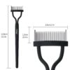 Eyelash Comb MSQ Eyelash Separator Mascara Applicator Eyelash Definer With Comb Cover Arc Designed Cosmetic Brushes Tool Black (1PCS) - Image 8