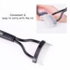 Eyelash Comb MSQ Eyelash Separator Mascara Applicator Eyelash Definer With Comb Cover Arc Designed Cosmetic Brushes Tool Black (1PCS) - Image 4