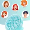 HEETA Shampoo Scalp Brush Massager Hair Growth, Scalp Scrubber with Soft Silicone Bristles for Hair Growth & Dandruff Removal, Hair Brush for Scalp Exfoliator, Green - Image 6