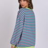 ANRABESS Women Striped Oversized Sweatshirt Long Sleeve Crewneck Shirts 2024 Fall Fashion Pullover Sweater Trendy Clothes - Image 5