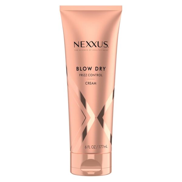 Nexxus Smooth & Full Blow Dry Balm Weightless Style Frizz Control, Volume & Heat Protect Styling Cream for Smooth & Full Hair 6 oz