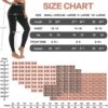 4 Pack Leggings for Women Butt Lift High Waisted Tummy Control No See-Through Yoga Pants Workout Running Leggings - Image 6