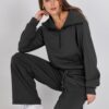 ANRABESS Women 2 Piece Outfits Sweatsuit Oversized Sweatshirt Sweatpants Tracksuit Sweat Lounge Matching Set 2024 Fall Trendy - Image 7