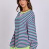 ANRABESS Women Striped Oversized Sweatshirt Long Sleeve Crewneck Shirts 2024 Fall Fashion Pullover Sweater Trendy Clothes - Image 8