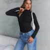 Trendy Queen Women's Turtleneck Long Sleeve Shirts Fall Fashion Basic Thermal Underwear Tops Winter Clothes 2024 - Image 5