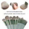 Koccido Makeup Brushes 22 Pcs Makeup Kit,Foundation Brush Eyeshadow Brush Make up Brushes Set (Green, 22 Piece Set) - Image 2