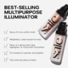 Saie Mini Glowy Super Gel Lightweight Illuminator - Luminizer + Makeup Primer for Glowing Skin - Enriched with Vitamin C + Hydrating Squalane Oil - Travel Size Holiday Gifts - Sunglow (0.5 oz) - Image 8