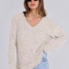 ANRABESS Long Sleeve Shirts for Women V Neck Casual Fall Tops Loose Fit Lightweight Sweaters Tunic Fashion 2024 Clothes - Image 7