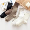 ACCFOD Womens Cute Crew Socks Casual Athletic Aesthetic Socks Neutral Cotton Socks for Women Granola Girls Clothes - Image 2