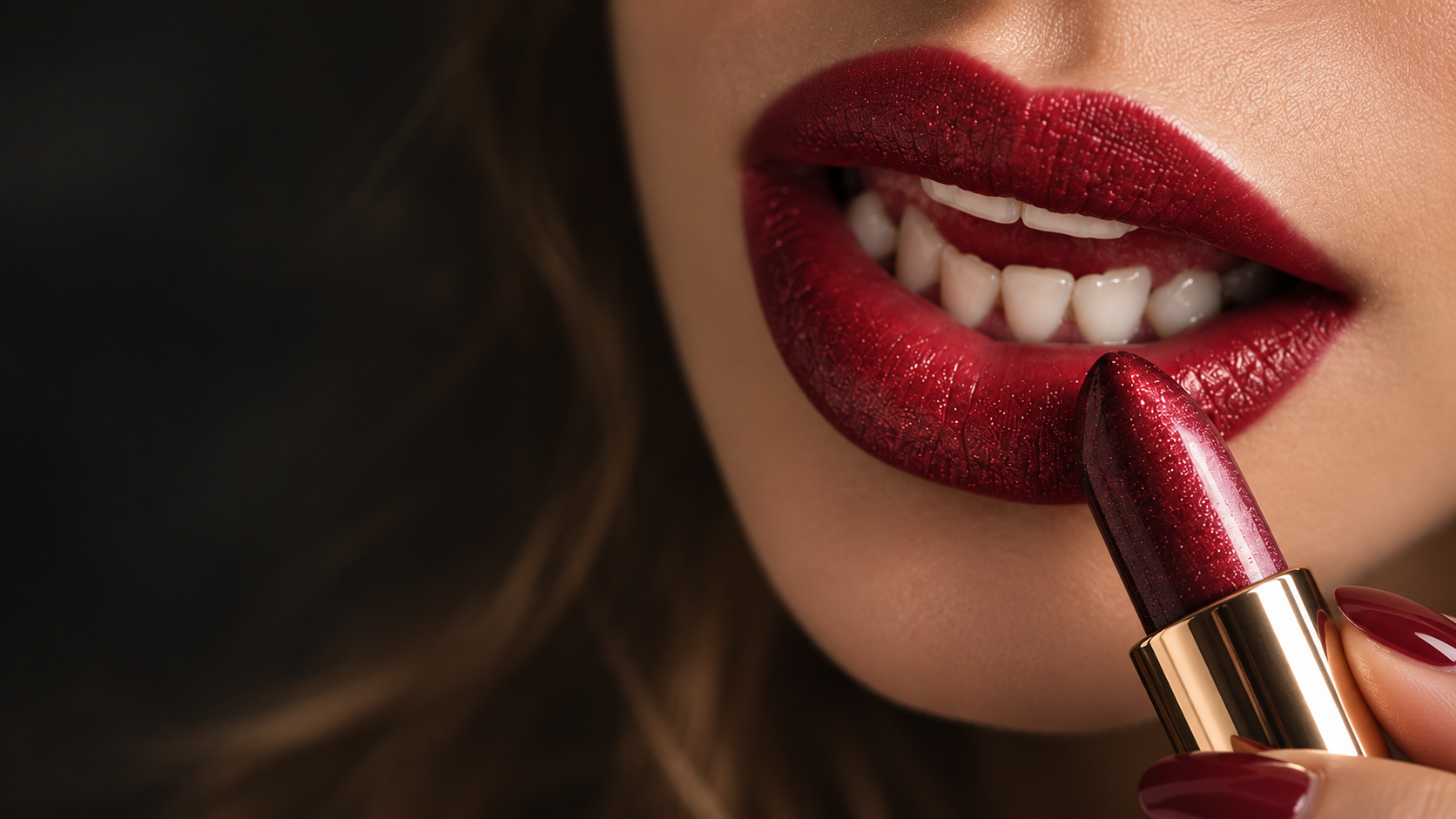 Makeup inspiration in warm editorial light